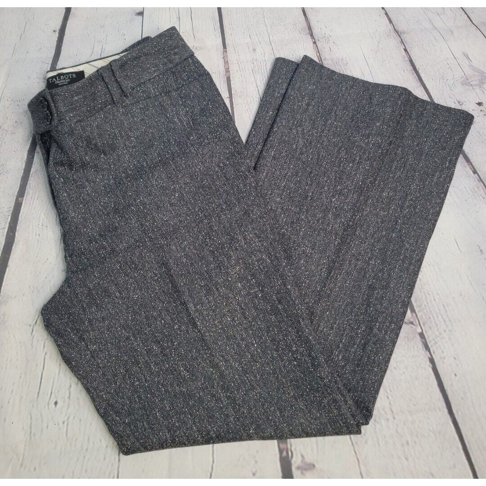 Talbots Petite Signature Flare Dress Pants size 10P Gray